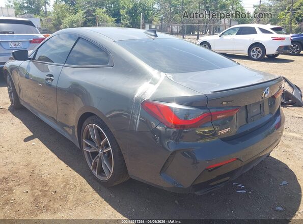 WBA13AR05MCG10694 2021 BMW M4 Gray Rear interior view