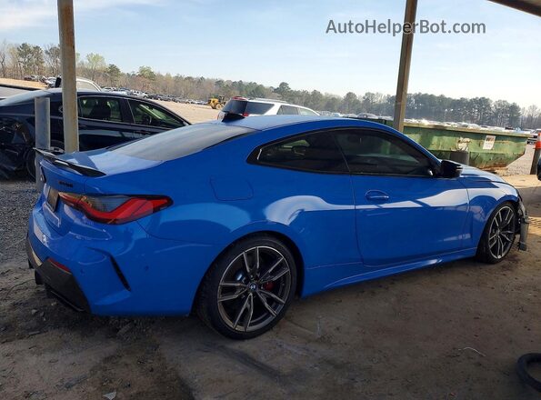 WBA13AR05MCG55313 2021 BMW M4 Blue Rear right