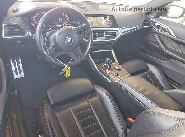 WBA13AR05MCG55313 2021 BMW M4 Blue Dashboard view