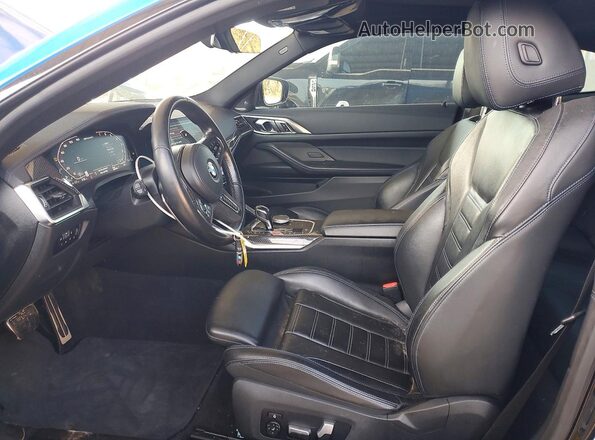 WBA13AR05MCG55313 2021 BMW M4 Blue Front interior view