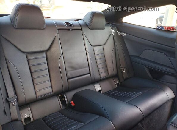 WBA13AR05MCG55313 2021 BMW M4 Blue Rear seats view