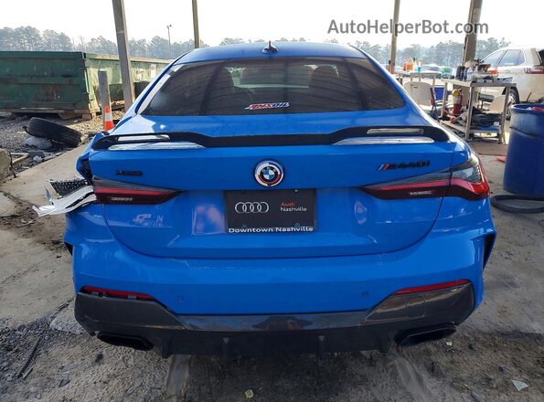 WBA13AR05MCG55313 2021 BMW M4 Blue Rear view
