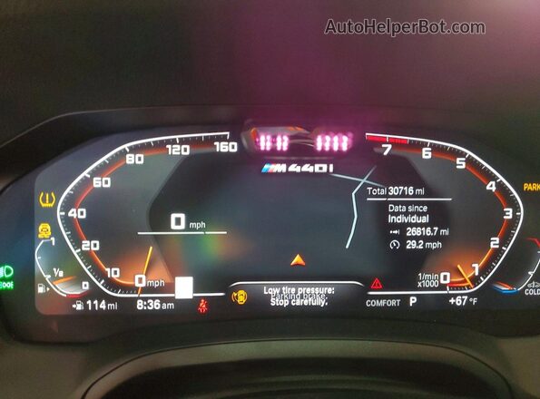 WBA13AW0XNFL97596 2022 BMW M4 Black Սարքավորումների վահանակի տեսք