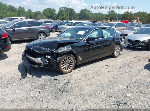 WBA13BJ06MCF89629 2021 BMW 5 SERIES Black Առջևի ձախ երեք քառորդ տեսարան