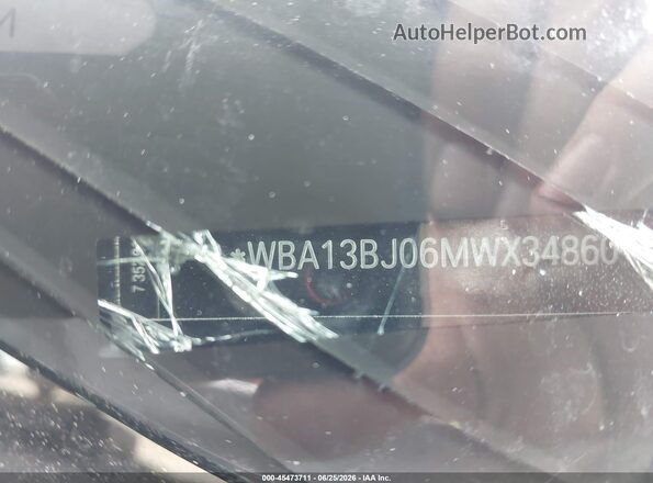 WBA13BJ06MWX34860 2021 BMW 5 SERIES Белый 