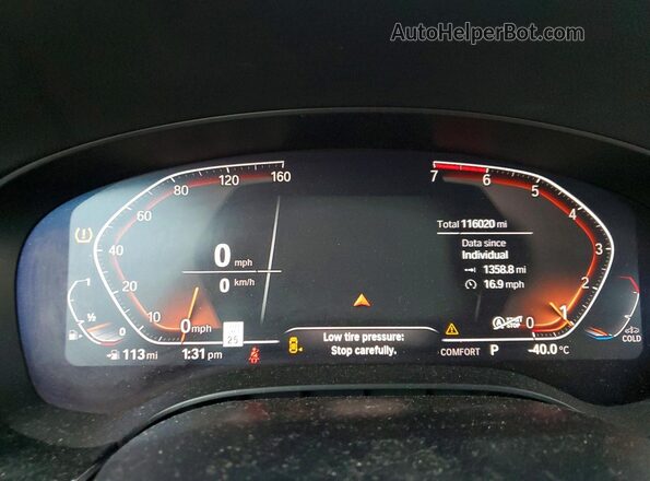 WBA13BJ09MCF96154 2021 BMW 5 SERIES Black Սարքավորումների վահանակի տեսք