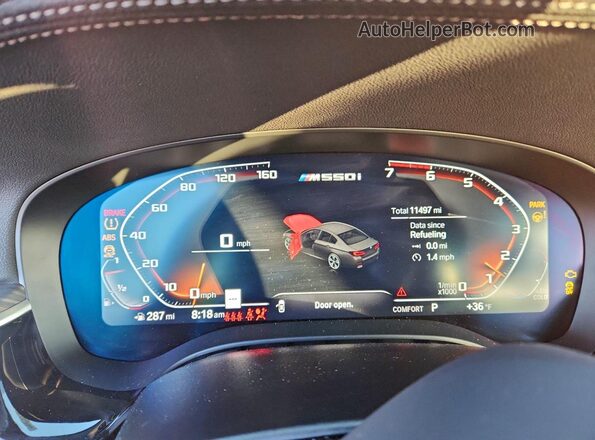 WBA13BK00PCM25650 2023 BMW M5 Blue Вид щитка приладів
