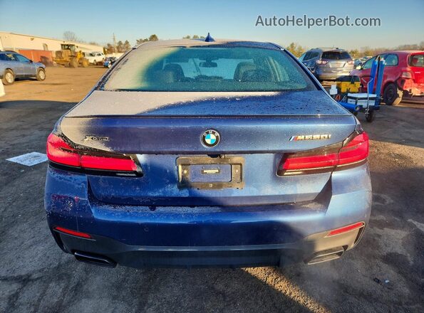 WBA13BK00PCM25650 2023 BMW M5 Blue Вид ззаду