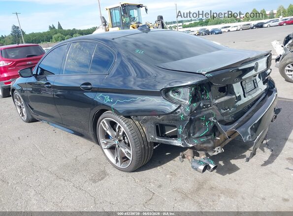 WBA13BK01MCF15677 2021 BMW 5 SERIES Black Задня ліва чверть