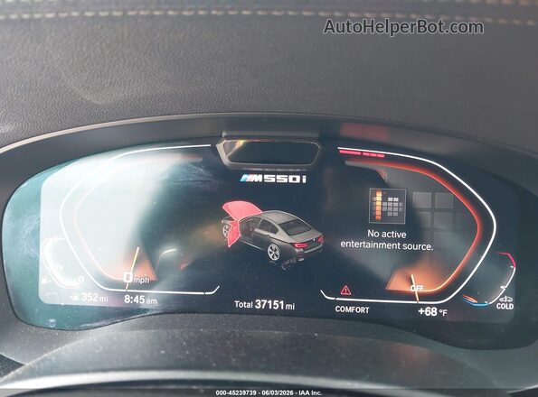 WBA13BK01MCF15677 2021 BMW 5 SERIES Black Вид задніх сидінь