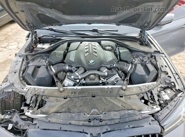 WBA13BK03MCF11162 2021 BMW M5 Gray Widok wnętrza z tyłu