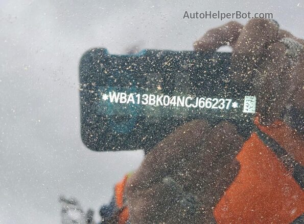 WBA13BK04NCJ66237 2022 BMW M5 White Widok naklejki z numerem VIN