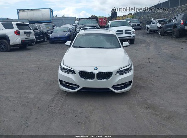 WBA1F9C53GV546056 2016 BMW 2 SERIES White Instrument cluster view