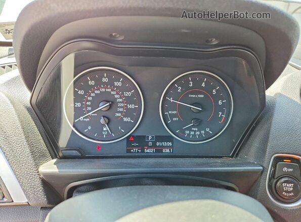 WBA1J7C54GV360562 2016 BMW M2 Silver ხელსაწყოთა პანელის ხედი