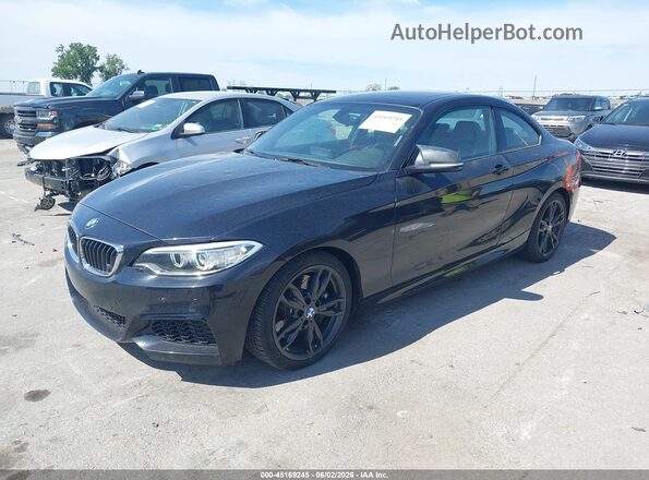 WBA1J9C53GV371564 2016 BMW M2 Black წინა მარცხენა ხედი სამი მეოთხედიდან
