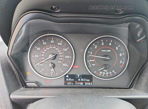 WBA1J9C58GV696369 2016 BMW M2 Gray Вид щитка приладів