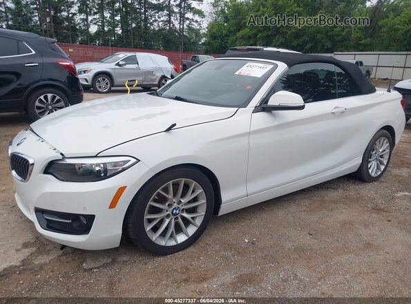WBA1K9C58GV710557 2016 BMW 2 SERIES White Առջևի ձախ երեք քառորդ տեսարան