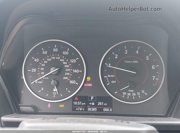 WBA1K9C58GV710557 2016 BMW 2 SERIES White Հետևի նստատեղերի տեսք