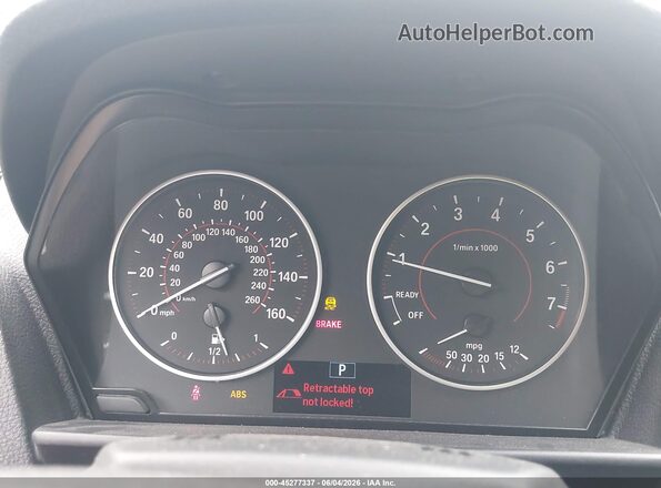 WBA1K9C58GV710557 2016 BMW 2 SERIES White 