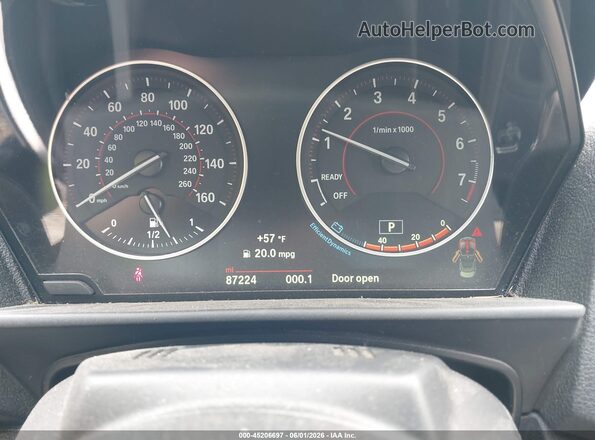 WBA1L9C57GV324144 2016 BMW 2 SERIES Black Widok tylnych siedzeń