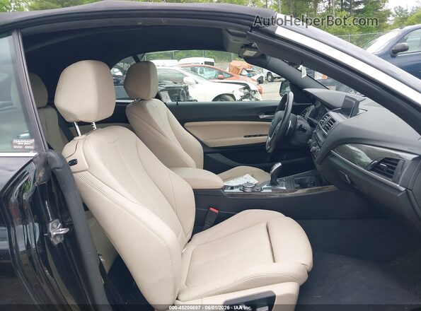 WBA1L9C57GV324144 2016 BMW 2 SERIES Black Widok wnętrza z przodu
