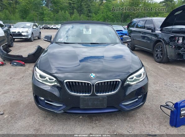 WBA1L9C57GV324144 2016 BMW 2 SERIES Black Widok wnętrza z tyłu