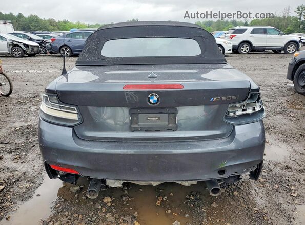 WBA1M1C54GV394196 2016 BMW M2 Gray Вид ззаду