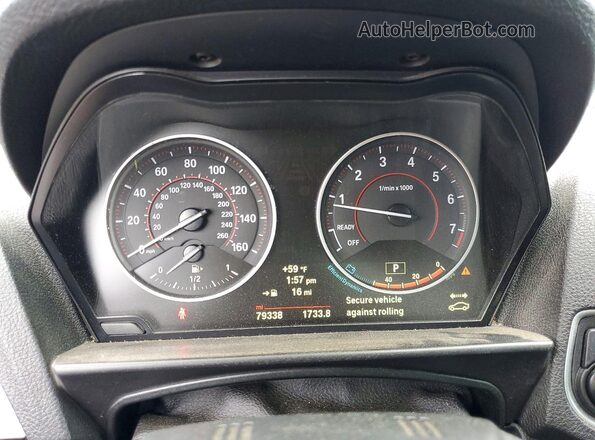 WBA1M1C54GV394196 2016 BMW M2 Gray Вид щитка приладів