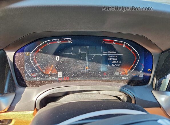 WBA23AT00PCL30485 2023 BMW 4 SERIES Green ხელსაწყოთა პანელის ხედი