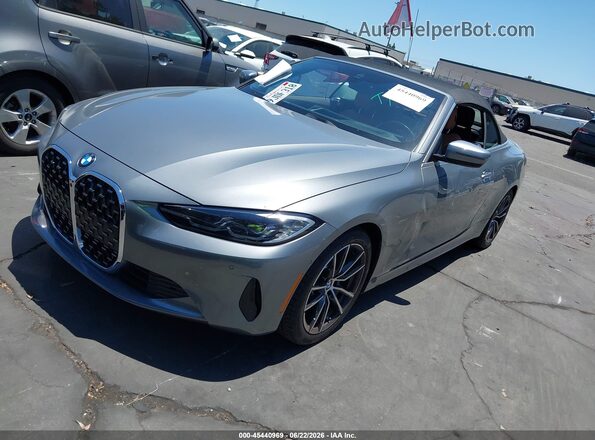 WBA23AT01RCP24614 2024 BMW 4 SERIES Gray Առջևի ձախ երեք քառորդ տեսարան