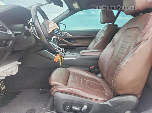 WBA23AT06NCK65607 2022 BMW 4 SERIES White Vista interior delantera