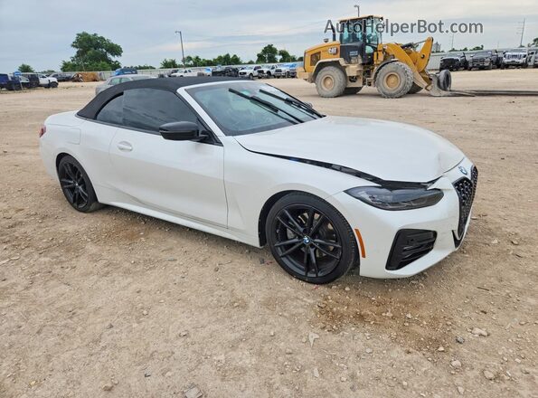 WBA23AT06NCK65607 2022 BMW 4 SERIES White Delantero derecho