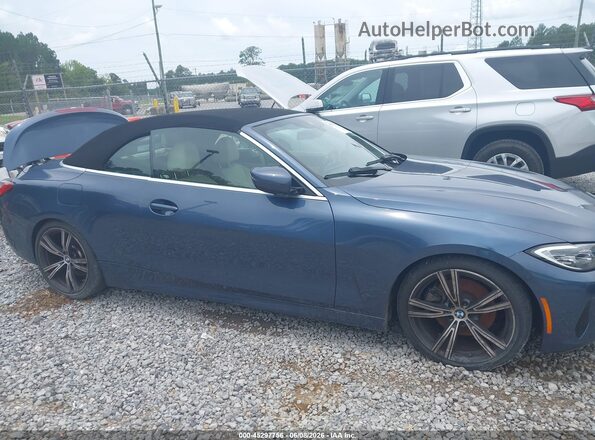 WBA23AT09MCG03079 2021 BMW 4 SERIES Blue უკანა სალონის ხედი