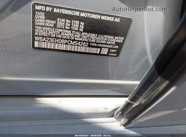 WBA23EH08PCM54262 2023 BMW 7 SERIES Gray Widok komory silnika