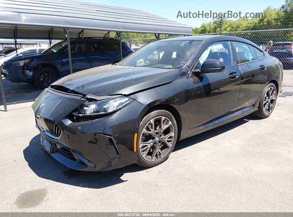 WBA23GG01S7S46027 2025 BMW 2 SERIES Black Առջևի ձախ երեք քառորդ տեսարան