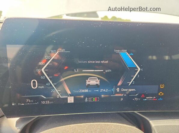WBA23GG05S7T16709 2025 BMW 2 SERIES Gray Սարքավորումների վահանակի տեսք