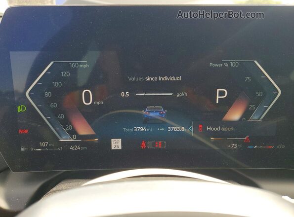 WBA23GG05T7T91041 2026 BMW 2 SERIES Blue Vista del cuadro de instrumentos