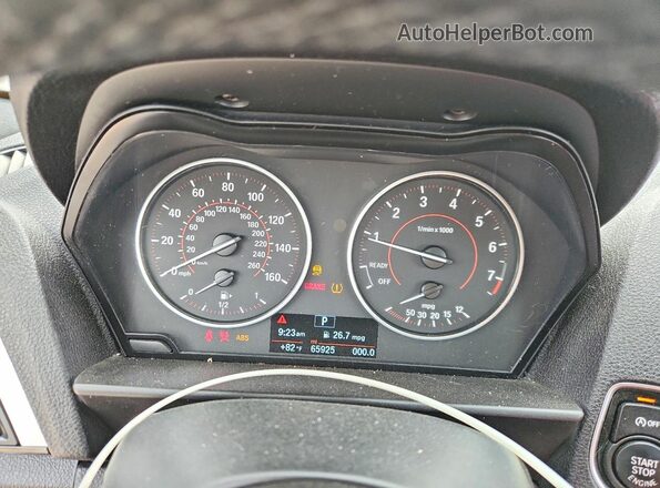 WBA2F9C31HV664871 2017 BMW 2 SERIES White ხელსაწყოთა პანელის ხედი