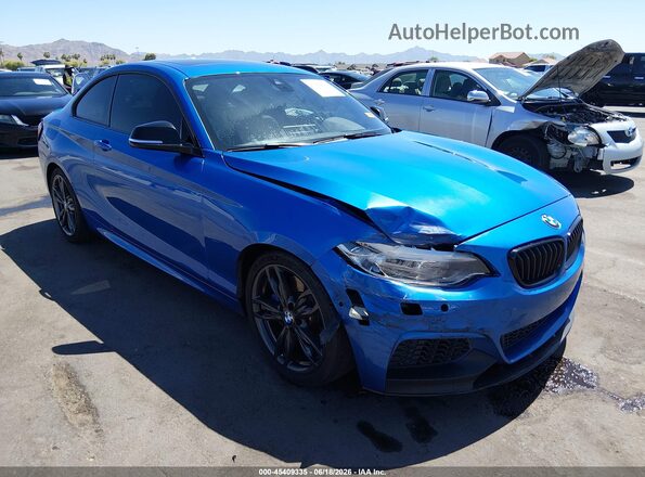 WBA2G1C56HV638721 2017 BMW M2 Blue Vista frontal