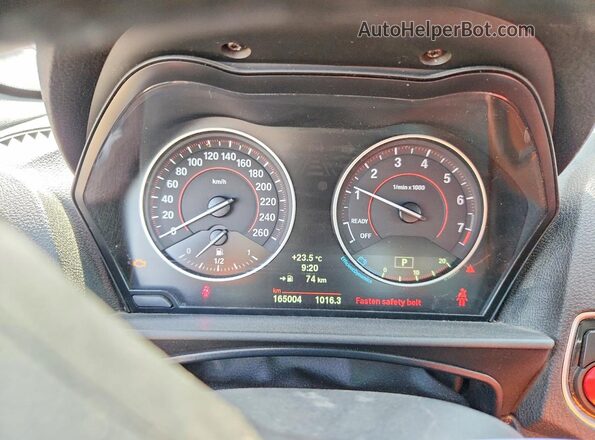 WBA2G3C32HV986784 2017 BMW M2 Black Instrument cluster view