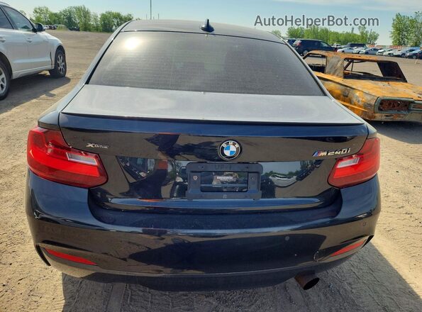 WBA2G3C32HV986784 2017 BMW M2 Black Rear view