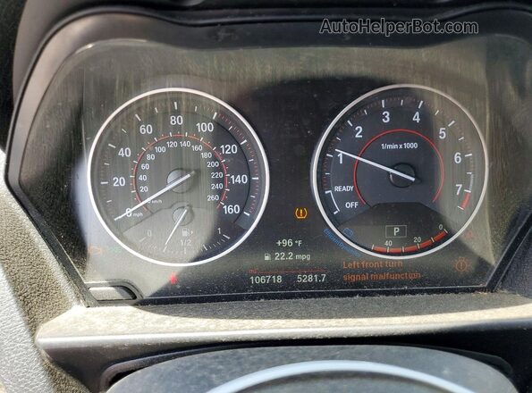 WBA2H9C31HV986887 2017 BMW 2 SERIES Blue Սարքավորումների վահանակի տեսք
