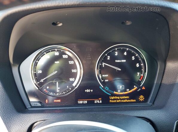 WBA2J3C5XJVA49855 2018 BMW 2 SERIES Черный Вид щитка приборов