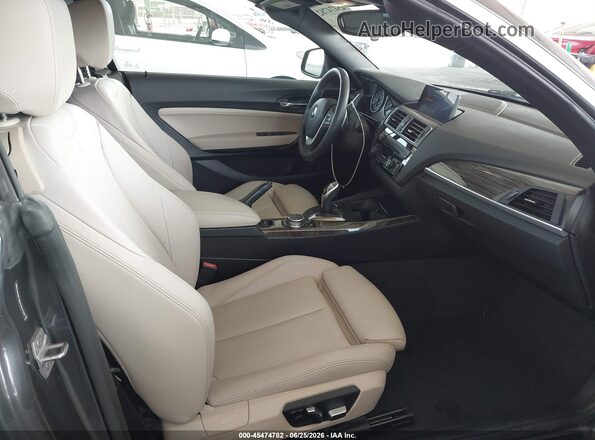 WBA2K9C56HV647061 2017 BMW 2 SERIES Gray წინა სალონის ხედი