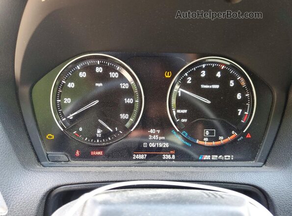 WBA2N1C06L7D91582 2020 BMW M2 Black ხელსაწყოთა პანელის ხედი