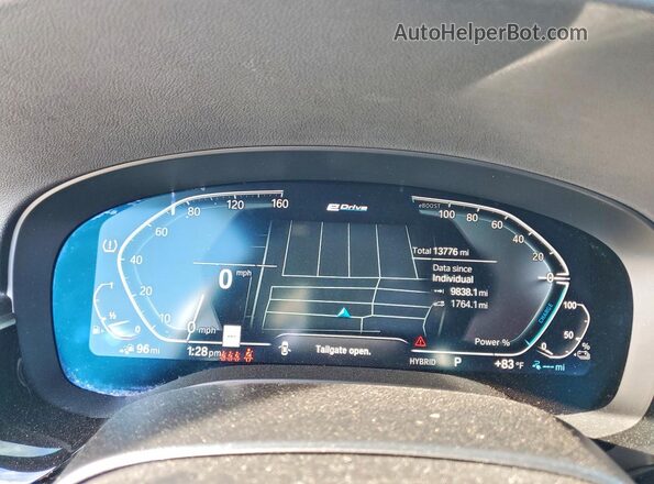 WBA33AG0XPCM01495 2023 BMW 5 SERIES White Вид щитка приладів