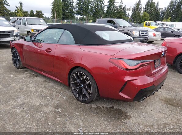 WBA33DB03TCV75086 2026 BMW 4 SERIES Burgundy უკანა მარცხენა
