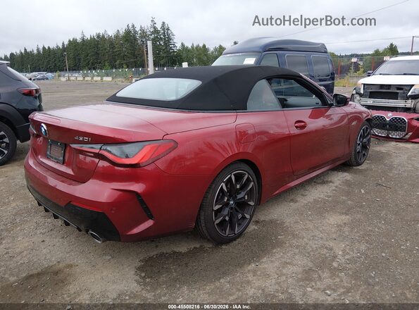 WBA33DB03TCV75086 2026 BMW 4 SERIES Burgundy უკანა მარჯვენა