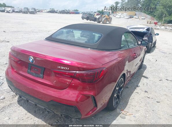 WBA33DB08VCX84892 2027 BMW W 4 SERIES 430I XDRIVE 2D CNVT Red უკანა მარჯვენა