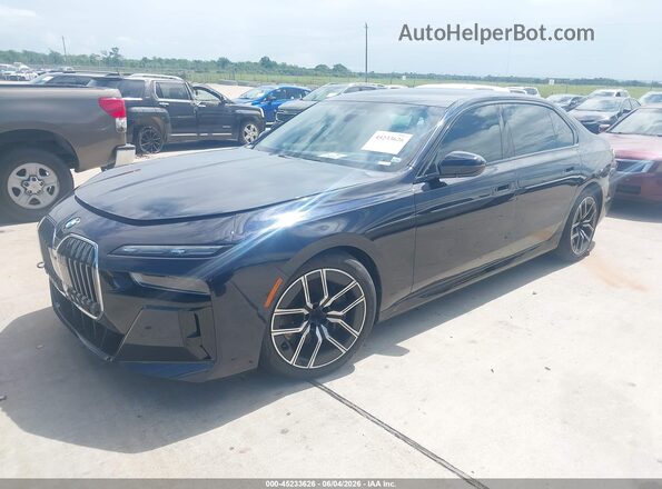 WBA33EJ0XPCM28471 2023 BMW 7 SERIES Dark Blue Առջևի ձախ երեք քառորդ տեսարան